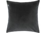 Dekokissen "Soul" Gr. 1, grau (dunkelgrau, schwarz, stahlgrau, unifarben), B:44cm H:0,5cm L:44cm, Polyester, SCHÖNER WOHNEN-KOLLEKTION, Dekokissen_Sitzkissen_Kissenhüllen, Dekokissen