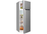 EXQUISIT Kühl-/Gefrierkombination "KGC270-45-040E", Energieeffizienz: E, silber (inoxlook), B:54,5cm H:142,6cm T:55,5cm, Kühlschränke, Kühl-/Gefrierkombination