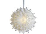 Hängeleuchte "Papierstern Ice, Ø 70 cm, mit 6 Stunden Timer", weiß, Ø 70cm, 2 Stk., PARFORCE TRADITIONAL HUNTING, Leuchten, inkl. LED Lichterkette "Lighty", einfach und elegant, Hängeleuchte