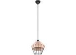 REALITY LEUCHTEN Pendelleuchte "Borka", beige (natur), 1, Ø 30cm H: 150cm, 1 Stk., Leuchten, Boho Hängelampe aus Rattan 1-flammig exkl E27 max 40W höhenverstellbar, Pendelleuchte