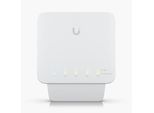 Ubiquiti UniFi Switch USW-FLEX Switch managed 4x 10/100/1000 (PoE) + 1x 10/100/1000 (PoE) wandmontierbar, Stangenmontage