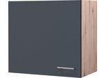 Hängeschrank FLEX-WELL "Morena", grau (basaltgrau, san remo eiche), B:60cm H:54,8cm T:32cm, Holzwerkstoff, Schränke, Hängeschrank, (B x H x T) 60 x 54,8 x 32 cm