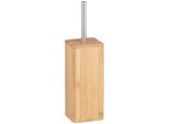 WC-Garnitur WENKO "Bambusa", beige (natur), B:10,1cm H:37,5cm L:10,1cm, Reinigungsbürsten, WC-Garnitur, Bürstenhalter aus Bambus