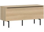 Lowboard TOM TAILOR HOME, light oak, B:110cm H:59cm T:42cm, Holzwerkstoff, Melamin, Spanplatte, Sideboards, Lowboard, Lowboard mit Breite 110 cm, viel Stauraum mit besonderem Farbkick