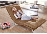 Relaxliege W.SCHILLIG "daily dreams", braun (fango z69), B:75cm H:91cm T:170cm, Longlife Xtra-Leder Z69: Das feinnarbige, gedeckte Softleder Z69 besticht durch seine außergewöhnliche Weichheit im trendigen »Vintage-Look«, Hautstärke 0, 9 - 1, 1 mm, Sofas, Relaxliege, in Waffelkissen-Optik, wahlweise mit Motor, Freischwingergestell