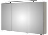 Spiegelschrank SAPHIR, kaschmir matt, B:120cm H:70,3cm T:14,9cm, Holzwerkstoff, Schränke, Spiegelschrank