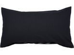 Kissenbezug JANINE "PIANO 0125 31 80x80", schwarz, B:80cm L:40cm, Mako-Soft-Seersucker, Seersucker, Kissenbezüge, Kissenbezug, mit Reißverschluss