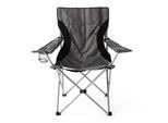 Gartenstuhl VCM "Angelstuhl Getränkehalter Campingstuhl klappbar", schwarz, Obermaterial: 100% Metall MT., Stühle, Gartenstuhl