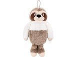 Wärmflasche NICI "Winter, Faultier Izzy Icetumbler, 300 ml, 34 cm", beige, Wärmflaschen, KinderB:26cm H:37cm T:12cm, Wärmflasche, 2in1 - Kuscheltier & Wärmflasche in einem; enthält recyceltes Material, B:26cm H:37cm T:12cm