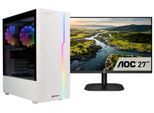 CAPTIVA Business-PC-Komplettsystem "Power Starter R78-402 TFT Bundle", Energieeffizienz: E, weiß, Microsoft Windows 11 Home (64 Bit), 32 GB RAM 2.000 GB SSD, Computer_Komplettsysteme, Business-PC-Komplettsystem