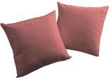 Dekokissen ADAM "Uni Light Collection", rot (cherryrot, unifarben), B:40cm L:40cm, Obermaterial: 100% Baumwolle, Dekokissen_Sitzkissen_Kissenhüllen, Dekokissen, im Uni Design