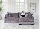 Ecksofa HOME AFFAIRE "Finca XXL L-Form, B: 247 cm", taupe, B:247cm T:187cm, 100% Polyester, Sofas, Ecksofa, 4 Zierkissen, Mega-Sofa, in Cord oder Chenille-Struktur, Federkern