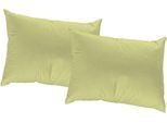 Dekokissen ADAM "Uni Light Collection", grün (hellgrün, unifarben), B:60cm L:40cm, Obermaterial: 100% Baumwolle, Dekokissen_Sitzkissen_Kissenhüllen, Dekokissen, im Uni Design