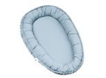 Julius Zöllner Kuschelnest Musselin, Pastellblau, 55 cm, Schlafen, Babybett-Ausstattung, Babynestchen, Kuschelnest für Babys