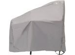 Grill-Schutzhülle TEPRO, grau, B:125,7cm H:119,4cm L:73,7cm, Polyester, Planen, BxLxH: 126x74x119 cm, für Smoker mittel