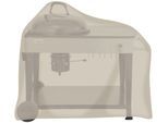 Grill-Schutzhülle TEPRO, beige (natur), B:120cm H:110cm L:75cm, Polyester, Planen, BxLxH: 120x75x110 cm, für Kugelgrillwagen