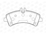 CHAMPION Bremsbelagsatz, Scheibenbremse 573728ch für Mercedes VW