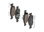 ZIMMERMANN Bremsbelagsatz, Scheibenbremse 221431802 Vorderachse für Opel GM