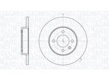 MAGNETI MARELLI Bremsscheibe 361302040225 256mm 13mm für VW