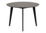 Mid.you Esstisch, Schwarz, Holz, Eiche, Kautschukholz, furniert, massiv, rund, 105x76x105 cm, Esszimmer, Tische, Esstische, Esstische rund