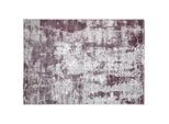 James Wood , Lila, Hellgrau , Textil , Abstraktes , rechteckig , 160x230 cm , Oeko-Tex® Standard 100 , für Fußbodenheizung geeignet, in verschiedenen Größen erhältlich , Teppiche & Böden, Teppiche, Webteppiche