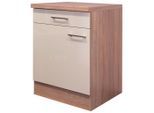 FlexWell , Sonoma Eiche, Kaschmir , Holzwerkstoff , 1 Fächer , 1 Schublade(n) Schubladen , einzeln stellbar , 60x86x60 cm , Made in Germany , individuell planbar , Küche, Küchenblöcke, Küchenschränke, Küchenunterschränke