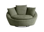 Trendmanufaktur , Grün , Textil , Füllung: Polyetherschaumkern, Schaumstoffflocken , 130x80x112 cm , Made in EU , erweiterbar (Typenauswahl), Sitzfläche 360° drehbar , Esszimmer, Esszimmerstühle, Polsterstühle