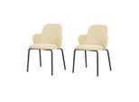 Gardenson , Beige , Holz, Metall , 54.5x81x58 cm , stapelbar , Gartenmöbel, Gartensessel, Gartensessel stapelbar