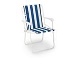 Gardenson , Blau, Weiß , Metall, Textil , 56x78x53 cm , Europäischer Sicherheitsstandard, FSC MIX , UV-beständig, faltbar ,
