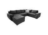 P & B , Anthrazit , Textil , Uni , Füllung: Schaumstoff,Schaumstoff , U-Form , 305x219 cm , Made in EU , Liegefunktion ,