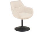 Livetastic , Schwarz, Beige , Textil, Metall , 63x87x64 cm , Sitzfläche 360° drehbar ,