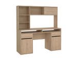 P & B , Eichefarben , Holzwerkstoff , Holzoptik , 2 Schublade(n) Schubladen , rechteckig , 48.2x156.2x149 cm , Stauraum , Büromöbel, Schreibtische, Schreibtische