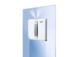 ECOVACS Fensterputzroboter "WINBOT Mini 2, inkl. Reinungslösung 230ml", weiß, silber, B:21,5cm H:5,5cm T:21,5cm, Fensterreiniger, 50ml Wassertank, Bürsten an allen Ecken, 3,5m Kabel