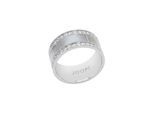 Fingerring JOOP "2039778/-79/-80" Gr. 58, silber (edelstahlfarben, kristallweiß), Fingerringe, Damen, 58, Edelstahl, 10mm, Fingerring, mit Zirkonia (synth.)