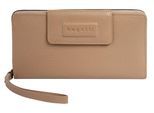 Geldbörse BUGATTI "ELSA", Damen, beige (sand), Leder, leicht glänzend, unifarben, Kleinlederwaren, echt Leder