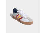 Sneaker ADIDAS SPORTSWEAR "VL COURT 3.0", Herren, Gr. 38, cloud weiß, team power rot 2, crew gelb, Leder, Synthetik, Textil, Schuhe Sneaker, World Cup Nations Pack