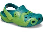 Clog CROCS "Classic", Mädchen, Gr. 24, deep dive, Croslite™, kontrastfarbene Details, Schuhe Clog, Sommerschuh, Hausschuh mit schwenkbarem Fersenriemen