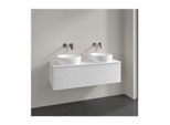 Villeroy und Boch Antao Waschtisch-Unterschrank L35150GF mit Beleuchtung, 1 Auszug, 1200 x 360 x 500 mm, Front mit Struktur, Glossy White Lacquer / Glossy White Lacquer
