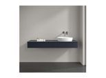 Villeroy und Boch Antao Waschtisch-Unterschrank L16010HG mit Beleuchtung, 2 Auszüge, 1600 x 190 x 500 mm, Front ohne Struktur, Midnight Blue Matt Lacquer / Midnight Blue Matt Lacquer