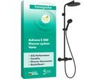 hansgrohe Activera S Duschsystem 240 1jet 28078670 EcoSmart mit Ecostat Fine Varia Thermostat, wassersparend 8 l/min, schwarz matt
