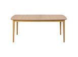 P & B Esstisch, Natur, Eiche, Holz, Holzwerkstoff, Eiche,Kautschukholz, furniert,massiv, rechteckig, konisch, 90x75x180-219 cm, Esszimmer, Tische, Esstische