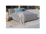 Ambia Garden Loungesofa , Grau , Textil , 146x80x175 cm , wetterbeständig, regenabweisend, lichtecht , Gartenmöbel, Loungemöbel, Outdoor-Sofas
