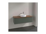 Villeroy und Boch Antao Waschtisch-Unterschrank K32112HL 120x36x50cm, Waschbeckenplattenfarbe warm walnut, leaf green matt lacquer
