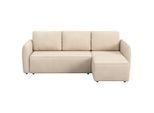 Mid.you , Naturfarben , Textil , seitenverkehrt montierbar, L-Form , 239x170 cm , Liegefunktion ,