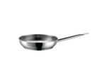 Mäser , Silberfarben , Metall , rund , 25x47.5x6.1 cm , backofengeeignet, geschmacksneutral , Kochen & Essen, Pfannen, Bratpfannen