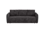 Mid.you , Schwarz , Textil , 222x89x102 cm , Liegefunktion ,