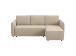 Mid.you , Hellbraun , Textil , seitenverkehrt montierbar, L-Form , 239x170 cm , Liegefunktion ,