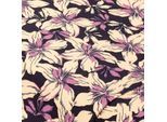 Stretch-Blusenstoff "Blumen", lila-color