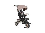 Byox Tricycle Explore 3 in 1 Dreirad umkehrbarer Sitz Schiebegriff Körbe Pedale braun