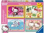 Puzzle RAVENSBURGER "Los geht's, Hello Kitty", bunt, Puzzles, KinderB:36cm H:26cm, Pappe, Motiv, Made in Europe, B:36cm H:26cm